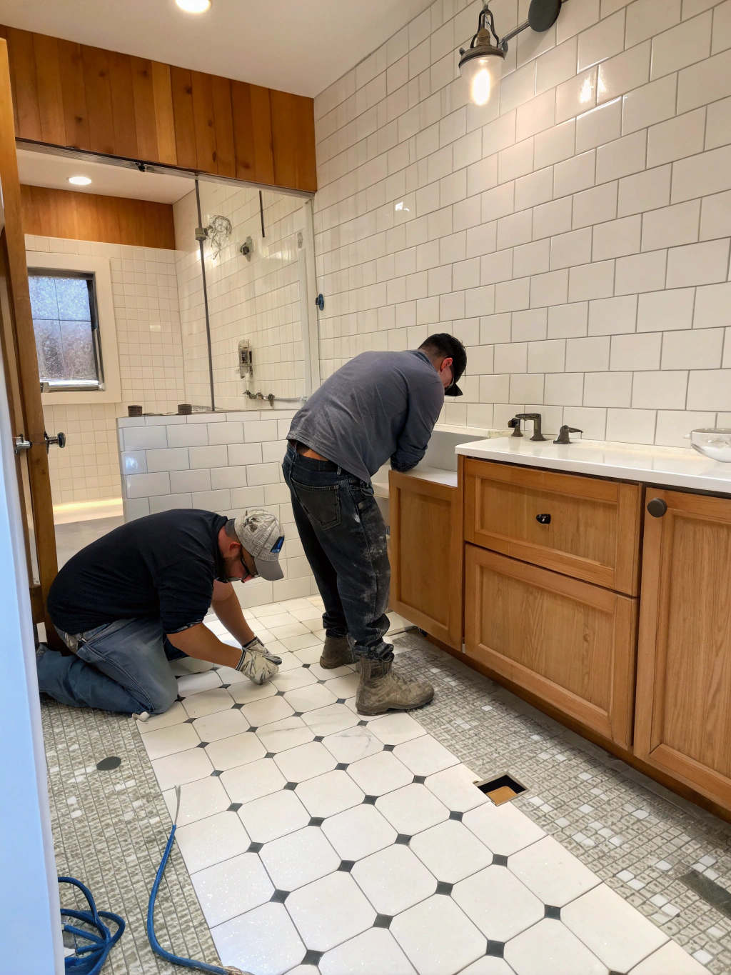 Detailed interior remodeling and carpentry work in Collin County home